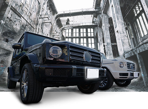 AZUTO(アズート)ライセンスプレートベース (黒) メルセデスベンツ(Mercedes-Benz)新Gクラス(W463A)G550/G350d専用
